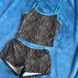 Cheetah print pj set